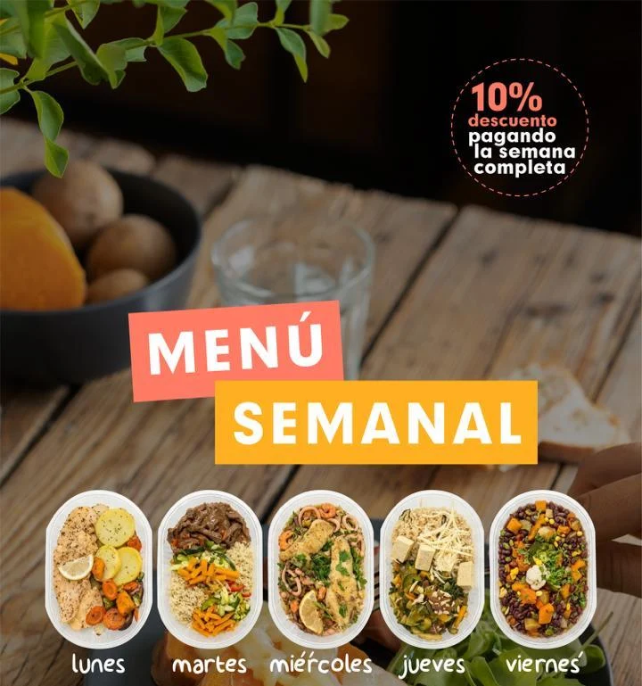 Menú Semanal Cúrcuma — viandas saludables de lunes a viernes