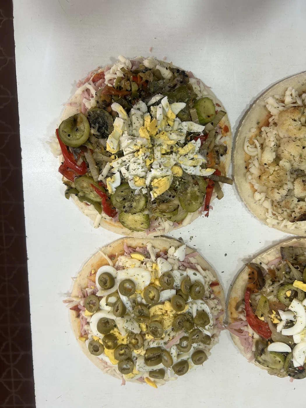Pizzetas integrales Cúrcuma